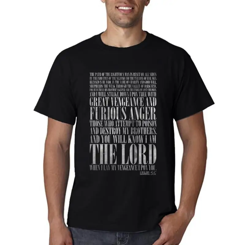 

Ezekiel T Shirt - Pulp Fiction Vincent Vego Movie Torontino Gongster Shirt