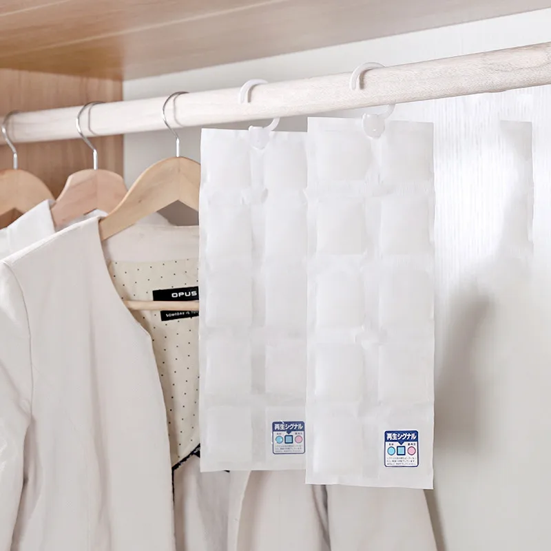 10 Grids Dehumidifier Bags Moisture Absorber Home Hanging Wardrobe Drying Agent Dehumidifier Wardrobe