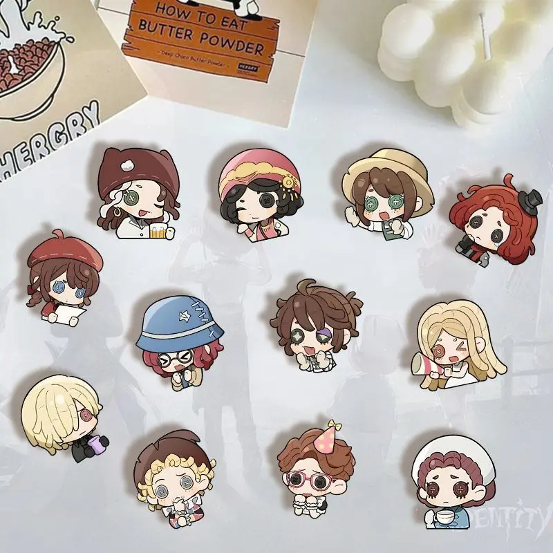 

16PCS Anime Identity V Brooch Emma Woods Emily Dyer Cosplay Badge Cartoon Pins DIY Decoration Backpack Clothes Accessories