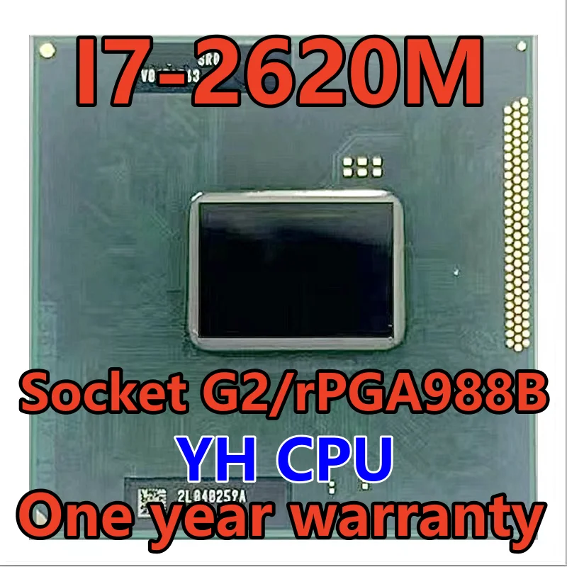 

i7-2620M i7 2620M SR03F 2.7 GHz Dual-Core Quad-Thread CPU Processor 4M 35W Socket G2 / rPGA988B