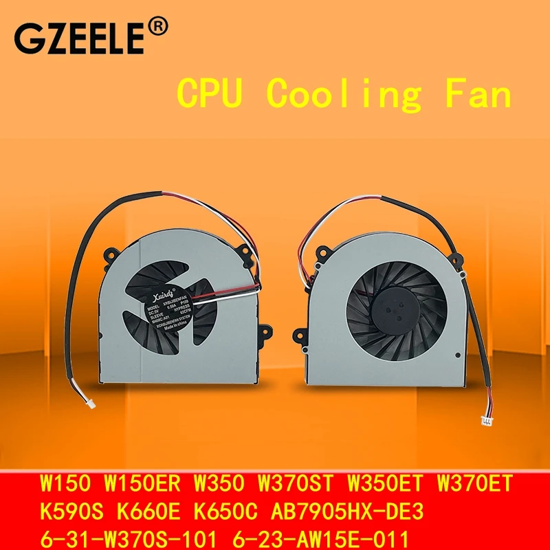 

Cpu Fan For FOR Clevo 6-31-W370S-101 6-23-AW15E-011 AB7905HX-DE3 K650D K650C K590S K660E K610C G150S G170S K750S W150 W370 W350
