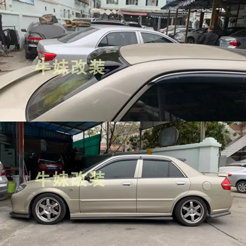 

Car Tail Wing Decoration Rear Trunk Spoiler For Mazda 323 Roof spoiler sunshade accessories 2002-2010 year
