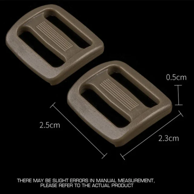 Tactical Ladder Lock Square Shaped Buckle Hunting Vest Backpack Camping Hiking CS Accessories Outdoor Sports Tools Equipment