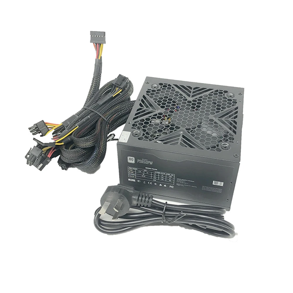 XinHang 데스크탑 컴퓨터 전원 공급 장치 PS650Pw 700W 110V-230v 검정색 무음