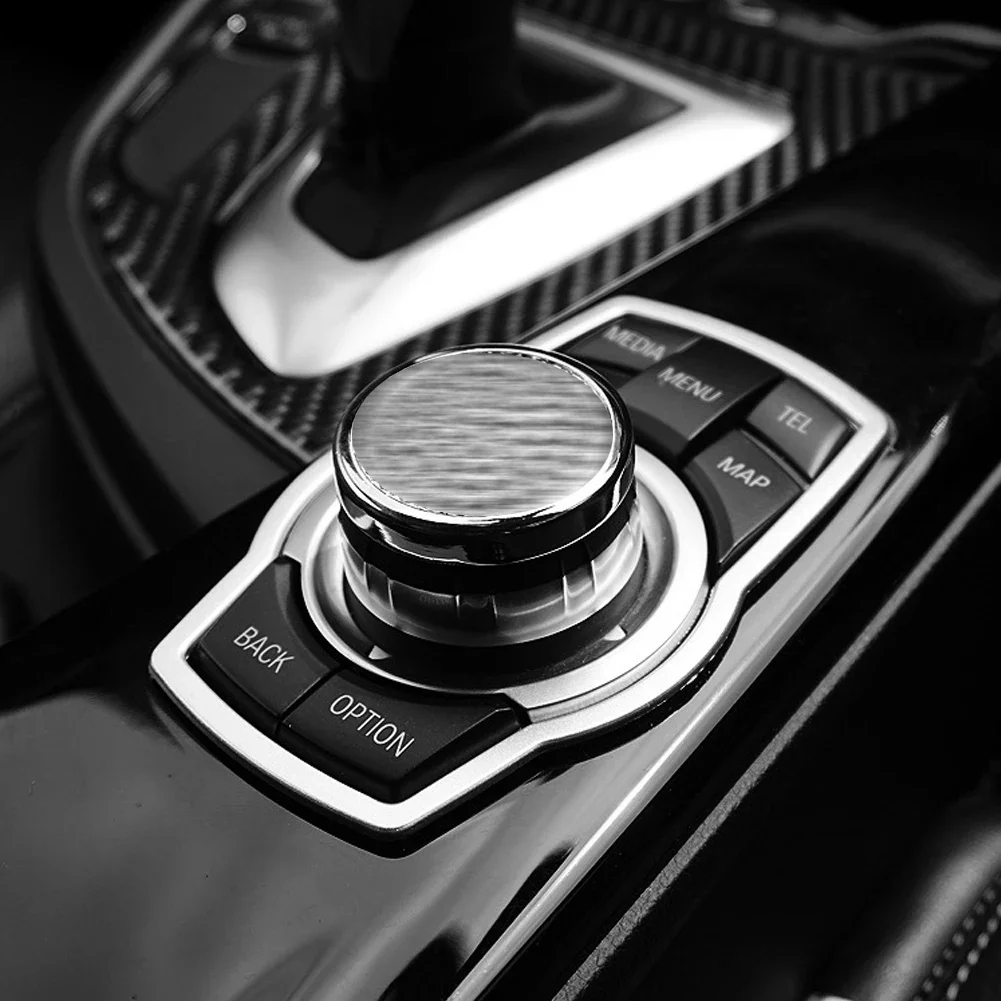 자동차 인테리어 멀티미디어 버튼 커버 몰딩 트림 BMW 1 3 4 5 7 시리즈 X1 X3 X4 X5 X6 E81 E87 F30 자동차 액세서리 인테리어