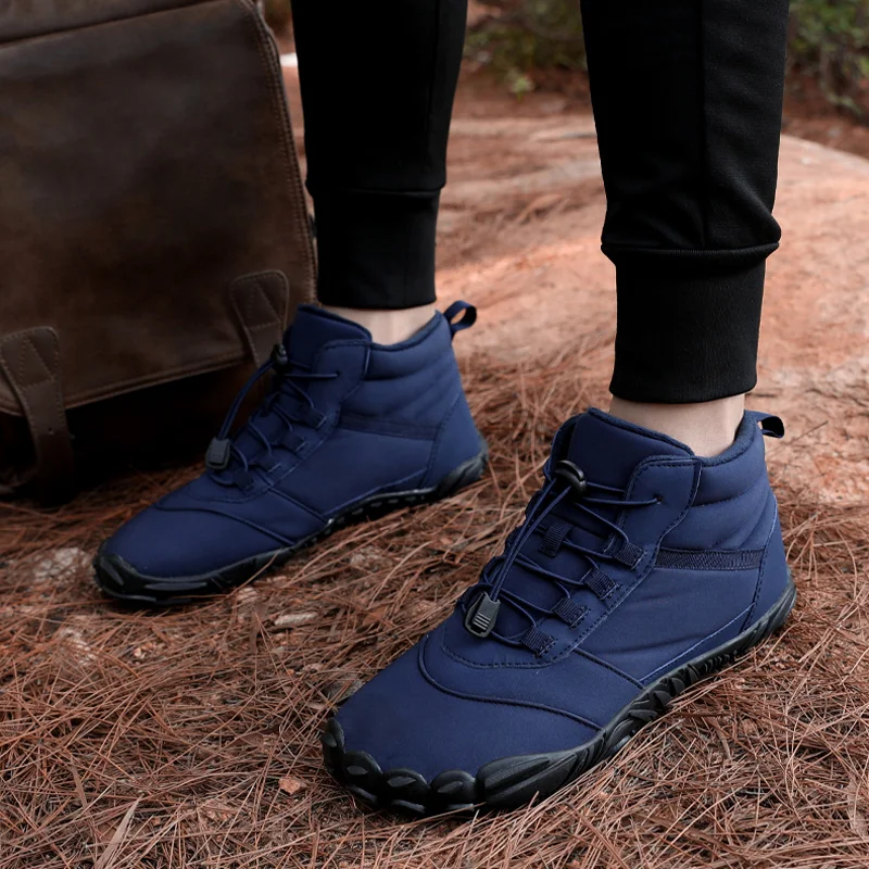 Winter Plus Velvet Snow Boots Men and Women Comfortable Casual Warm Cotton Boots Outdoor Non-slip Wear-resistant Couple Shoes
