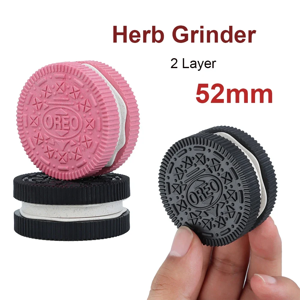 

Tobacco Grinder 2 Layers Herb Crusher Degradable Plastic Cookie Biscuit Crusher For Smoking Accessories