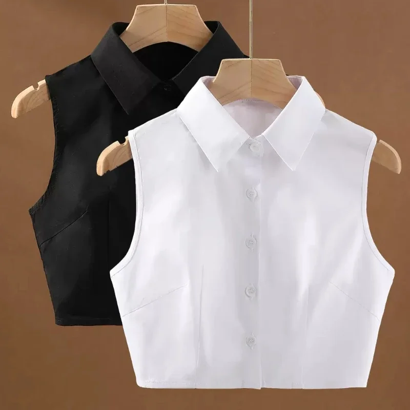 

False Accessorie Blouse Collar Women Clothes Detachable Blouse Lace Collar Collar Lapel Shirt Fake Top Cotton Women