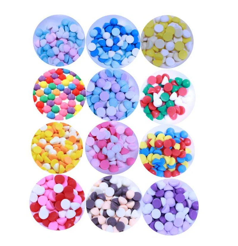 Resin Chocolate Chips Flat Back Ice cream Chocolate 12mm Craft Decoration Miniature Resin Food For Scrapbook Phone Decor 2