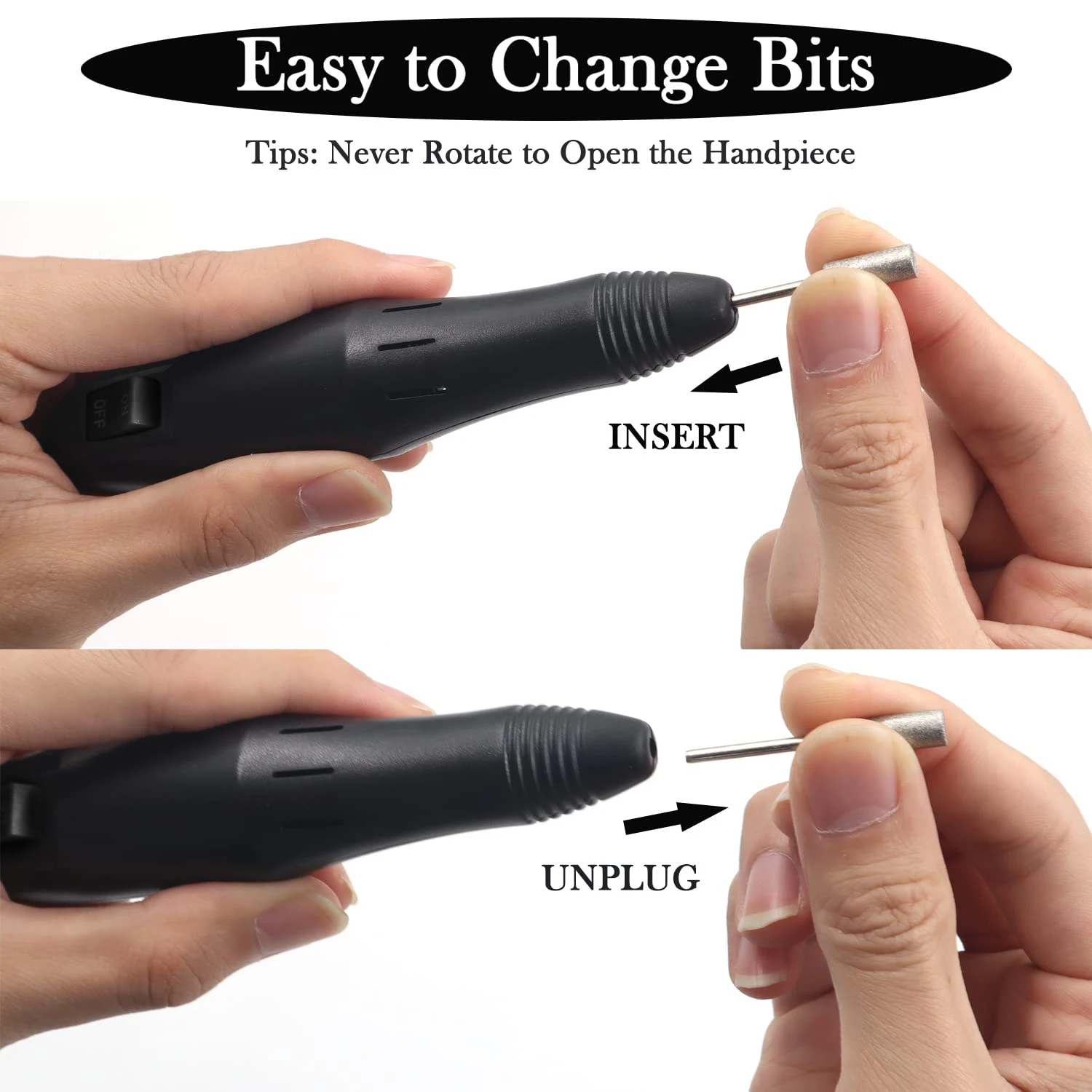 20000RPM Nail Drill Machine Professional Electric Nail Drill Machine for Nail Tech Supplies Acrylic Electric Nail Drill