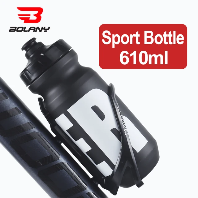 BOLANY 610ML Cycling Bike Water Bottle Bicycle Portable Kettle with Cover Matte Plastic Sports Bottle Outdoor Supplies 5