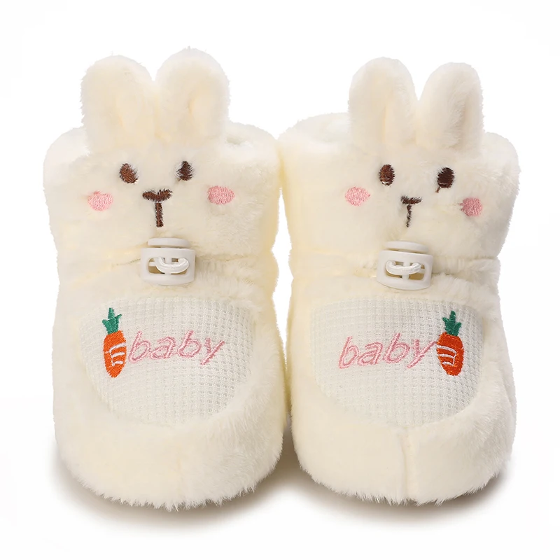 Winter Baby Shoes 0-18 Months Cute Girl Warm Cotton Shoes First Walker Fashion Snow Shoes Soft Sole Anti slip Walking Shoes 4