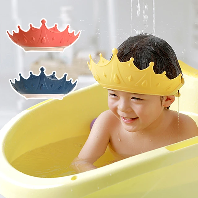  Baost 1 visera de baño suave para bebé, protección segura para  el baño, protección de baño, gorro de ducha, sombrero de lavado de cabello,  protección de oídos, sombrero de visera ajustable