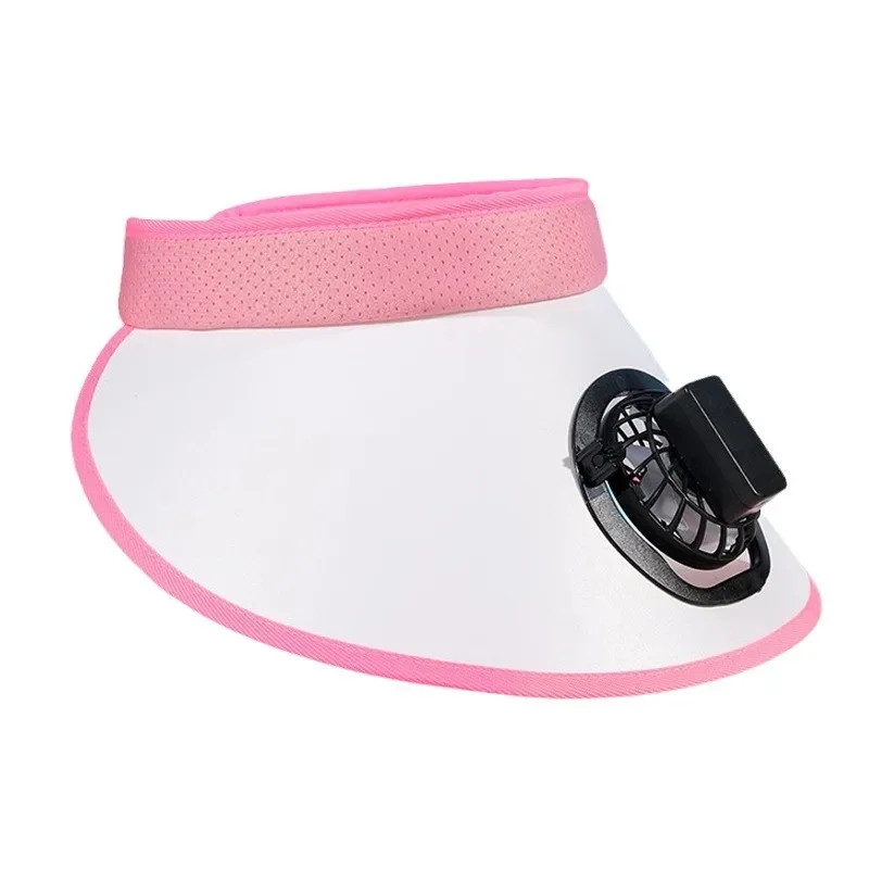 Summer solar fan hat, beach sun shading fisherman hat, elementary school student summer sun protection empty top hat beach hat