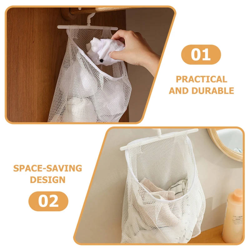 Description Picture 3 of itemMesh Hanging Bag Storage Peg Bags Portable Clothespin Vegetable Pouch Laundry Breathable