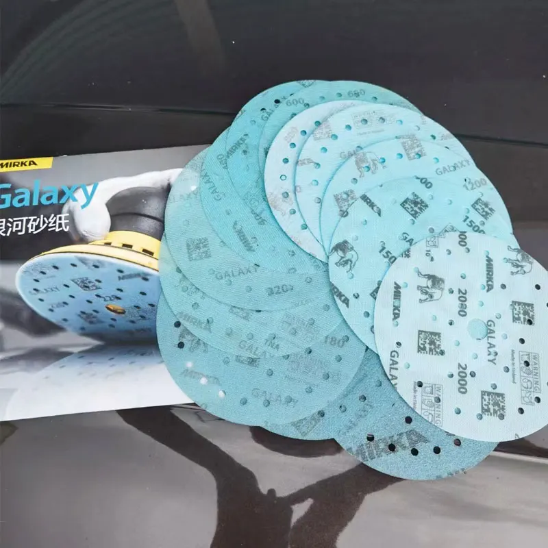 Mirka Galaxy Carta Vetrata Galaxy 6 Pollici 150Mm Carta Vetrata Rotonda Floccaggio Poroso Vuoto Lucidatura Auto Carta Vetrata Di Bellezza