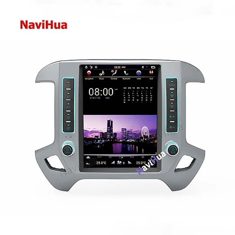 

12,1 ''NaviHua dvd-плеер Видео заводская цена для GMC для навигации на Android вертикальный экран стиль беспроводной Carplay