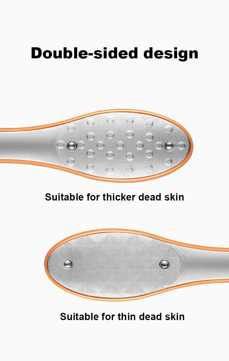 Foot File Double Sided Pedicure Foot Care Tools Dead Skin Callus Remover Stainless Steel Professional