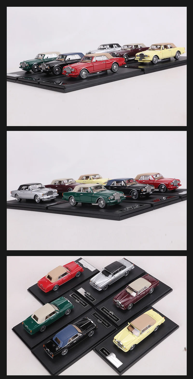 GFCC 1:64 1993 Corniche IV Convertible Car Alloy Model Car 