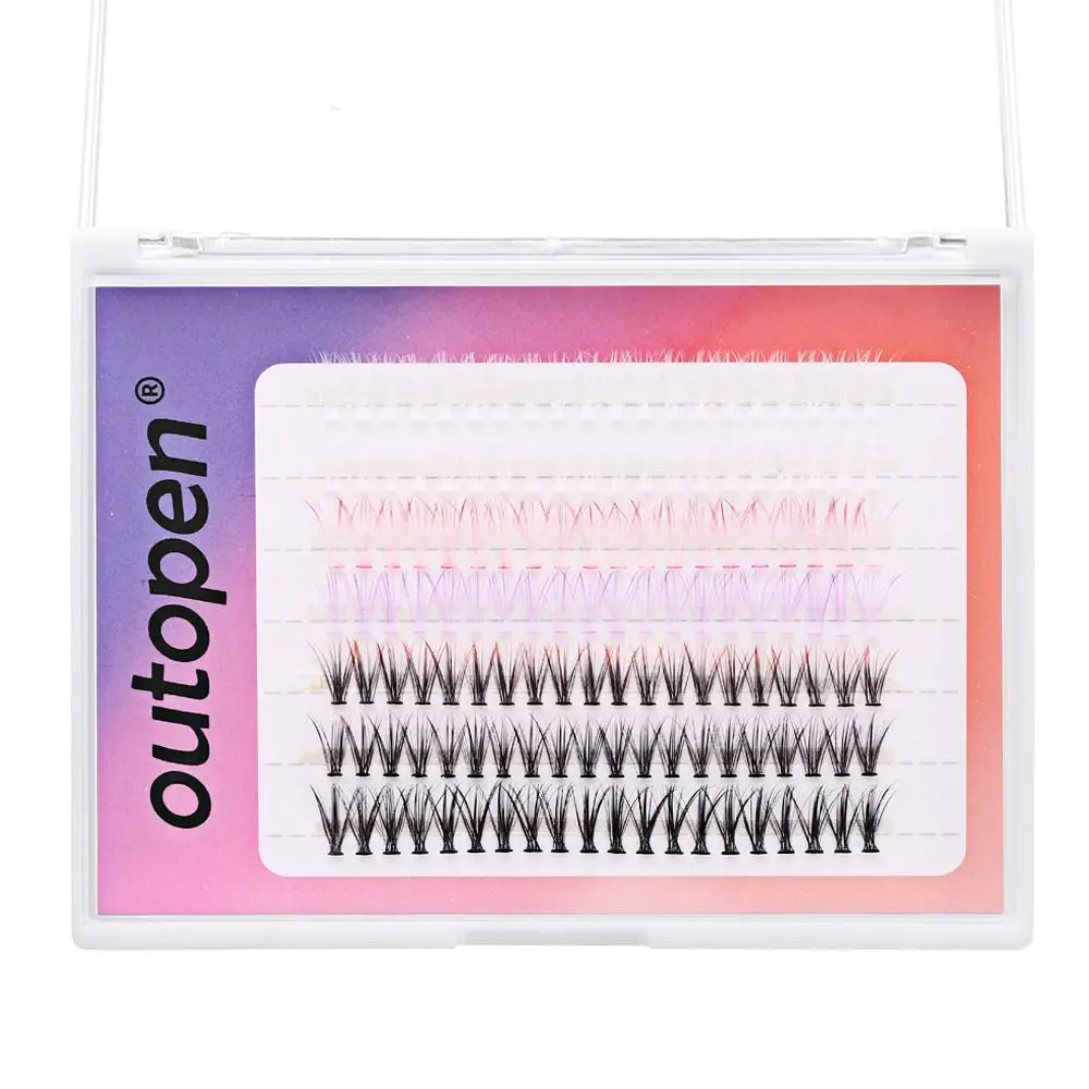 

Накладные цветные ресницы, натуральные самодельные ресницы смешанных цветов, индивидуальные самодельные ресницы для женщин