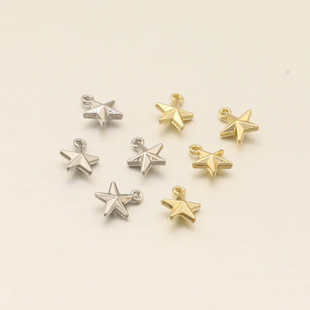 Cordial Design 100Pcs 7*9MM Bracelet Accessories/Zinc Alloy/DIY Charms Making/Star Shape/Hand Made/Jewelry Findings & Components - cordial