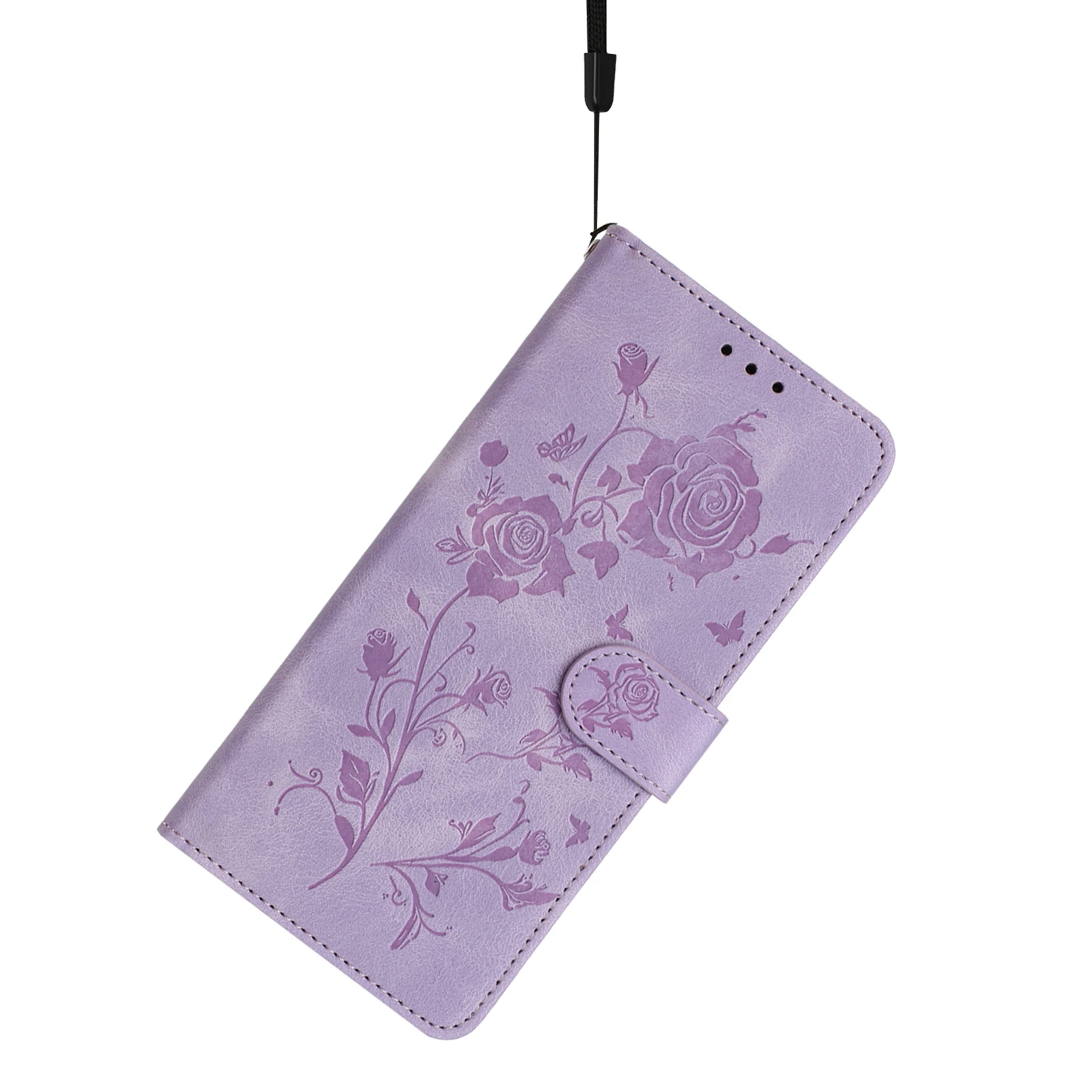Rose Leather Flip Case - Elegant and Durable Phone Cover
