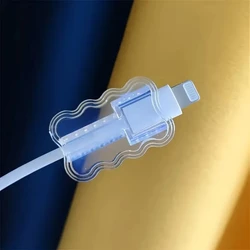 Enhanced Cord Saver: Premium Anti - Breakage Cable Protector for Flexible Cord Management (WHITE1PCS)