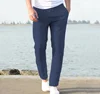 Men's Cotton Linen Pants Joggers Sweatpants Streetwear Breathable Solid Color Linen Trousers Vacation Summer Loose Pants S-5XL 2