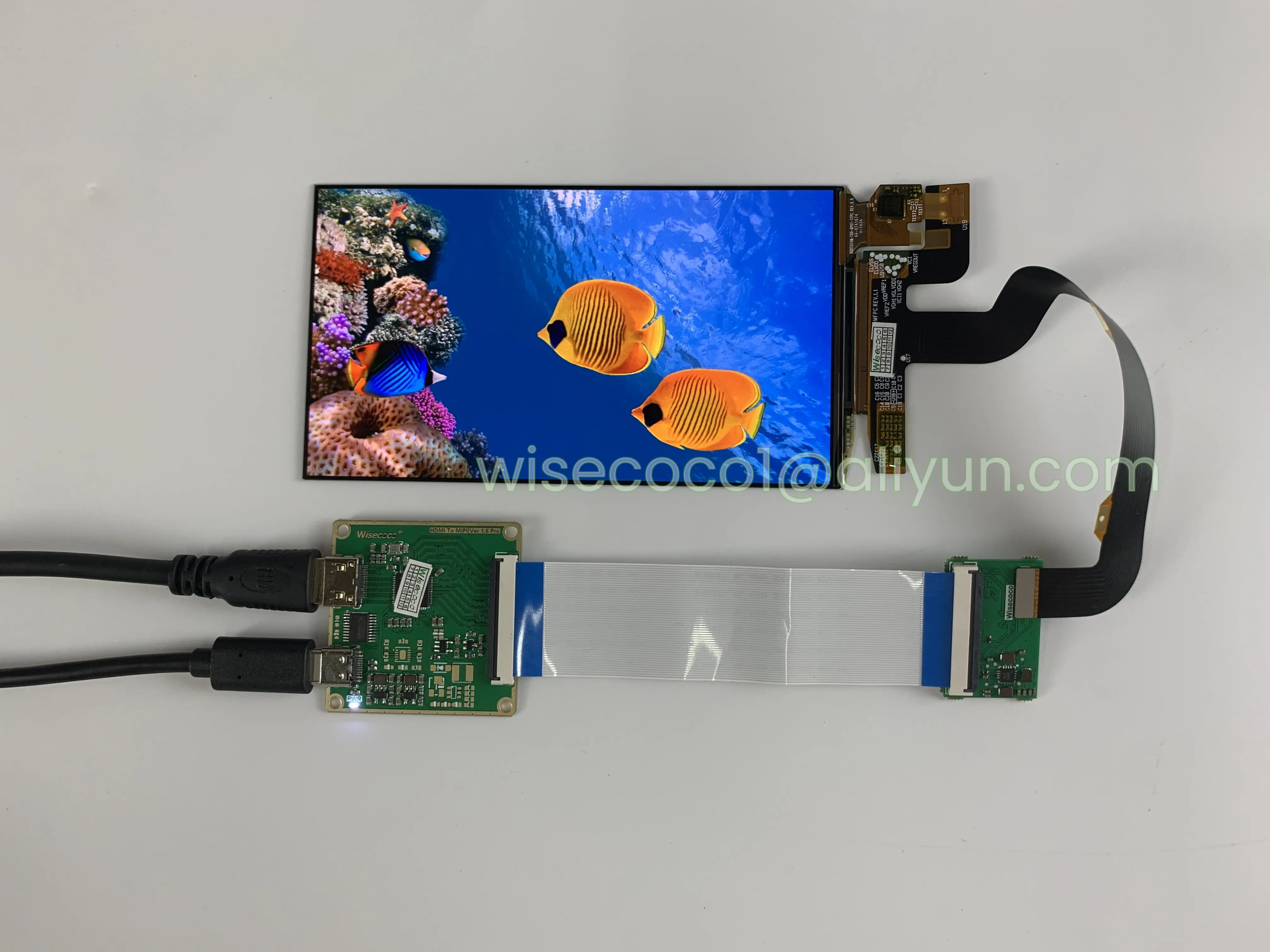 Wisecoco-módulo de Exibição Capacitivo Amoled Touch Screen In-cell Displays Mipi Placa Controladora 55 1920x1080 60hz - Imagem 3
