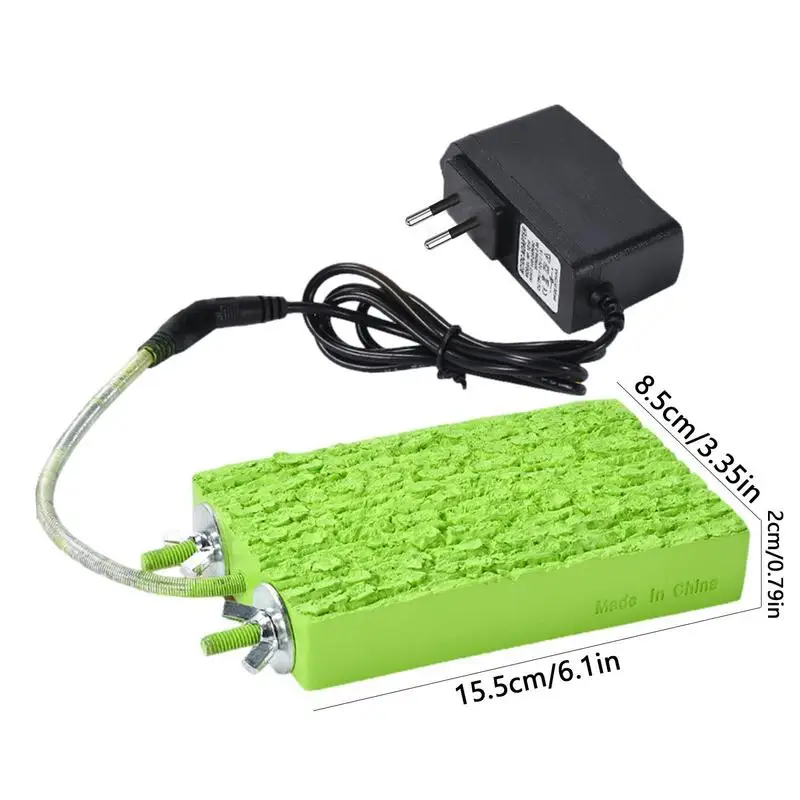 Parrot Perch 5W Thermostatic Flat Bird Heater for Cage Safe Bird Perch Stand Warmer for Birds Parrots Hamsters and Chinchillas