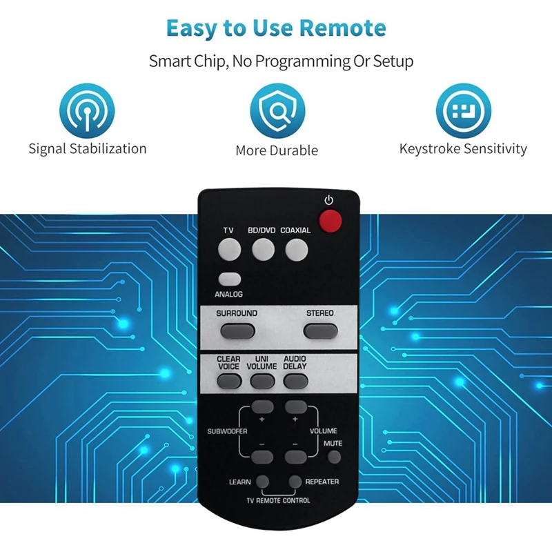 FSR68 ZJ78800 Plastic Remote Control For Yamaha Sound Bar YAS-103 YAS-93 YAS103 YAS93