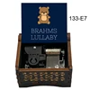 Brahms Lullaby Music Box Boys Girls Sleeping Melody Wind UP Silver Movement Birthday Cute Gifts 1