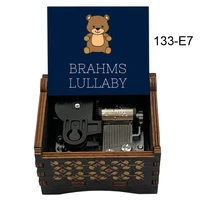 Brahms Lullaby Music Box Boys Girls Sleeping Melody Wind UP Silver Movement Birthday Cute Gifts 1