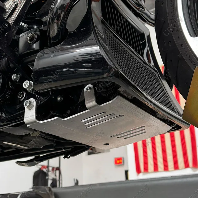 Road Glide Street Glide Engine Protection VPZMT Skid Plate For Harley Touring Models 2024-Up - Engine Chassis Protection Guard Road Glide Street Glide Accessory Road Glide Street Glide Engine Protection VPZMT Skid Plate For Harley Touring Models 2024-Up - Engine Chassis Protection Guard Road Glide Street Glide Accessory