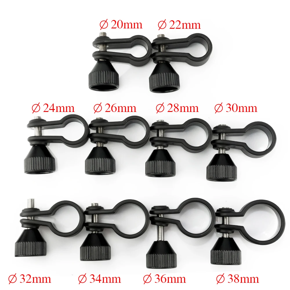20 to 38mm Lamp Adjustable Mount Holder Clamp Waterproof Diving Flashlight Light scuba video Torch Underwater Photography camrea camera accessories