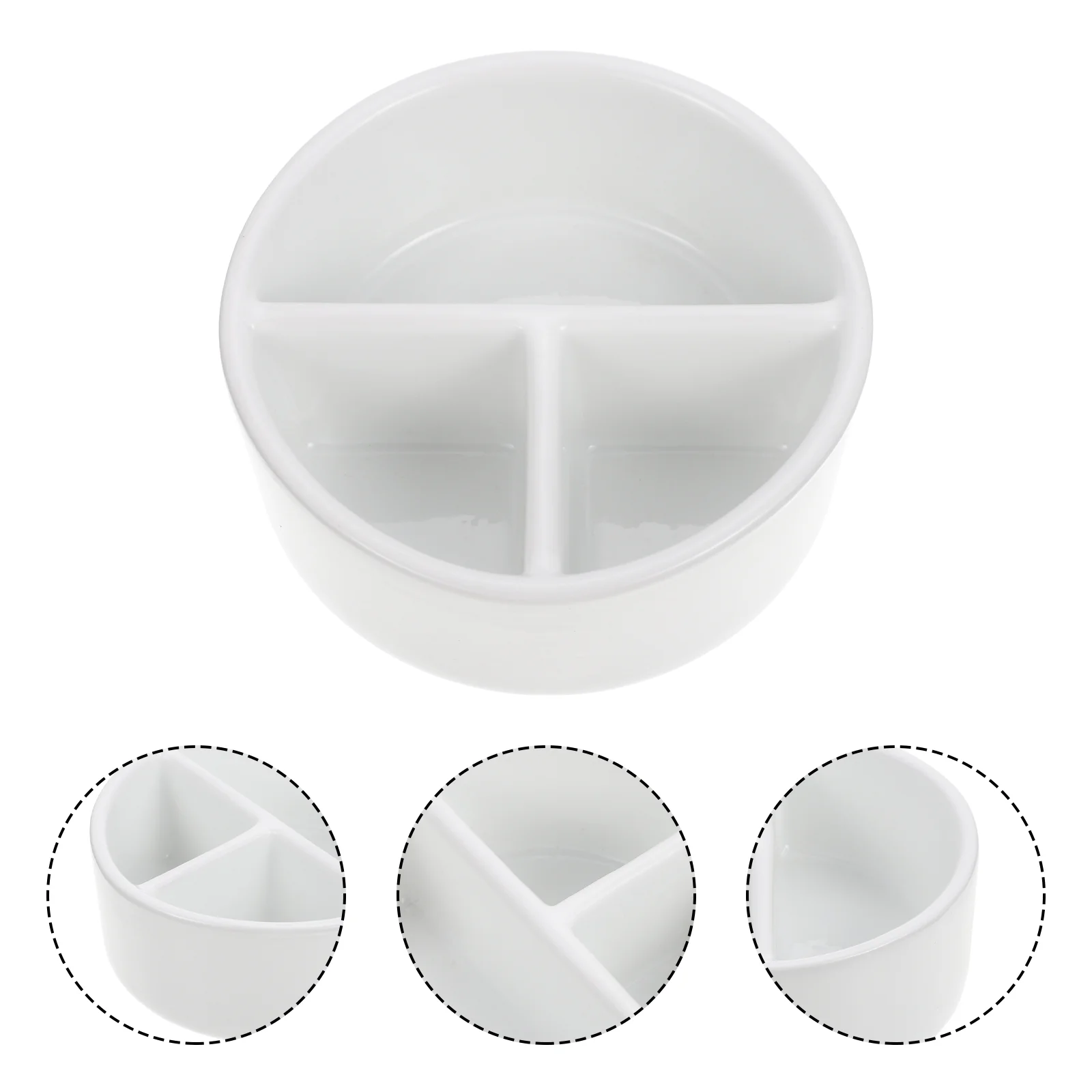 

Ceramic Brush Washer Painting Ink Dish Sturdy Inkwell Calligraphy Multi-function Office Water Brushes