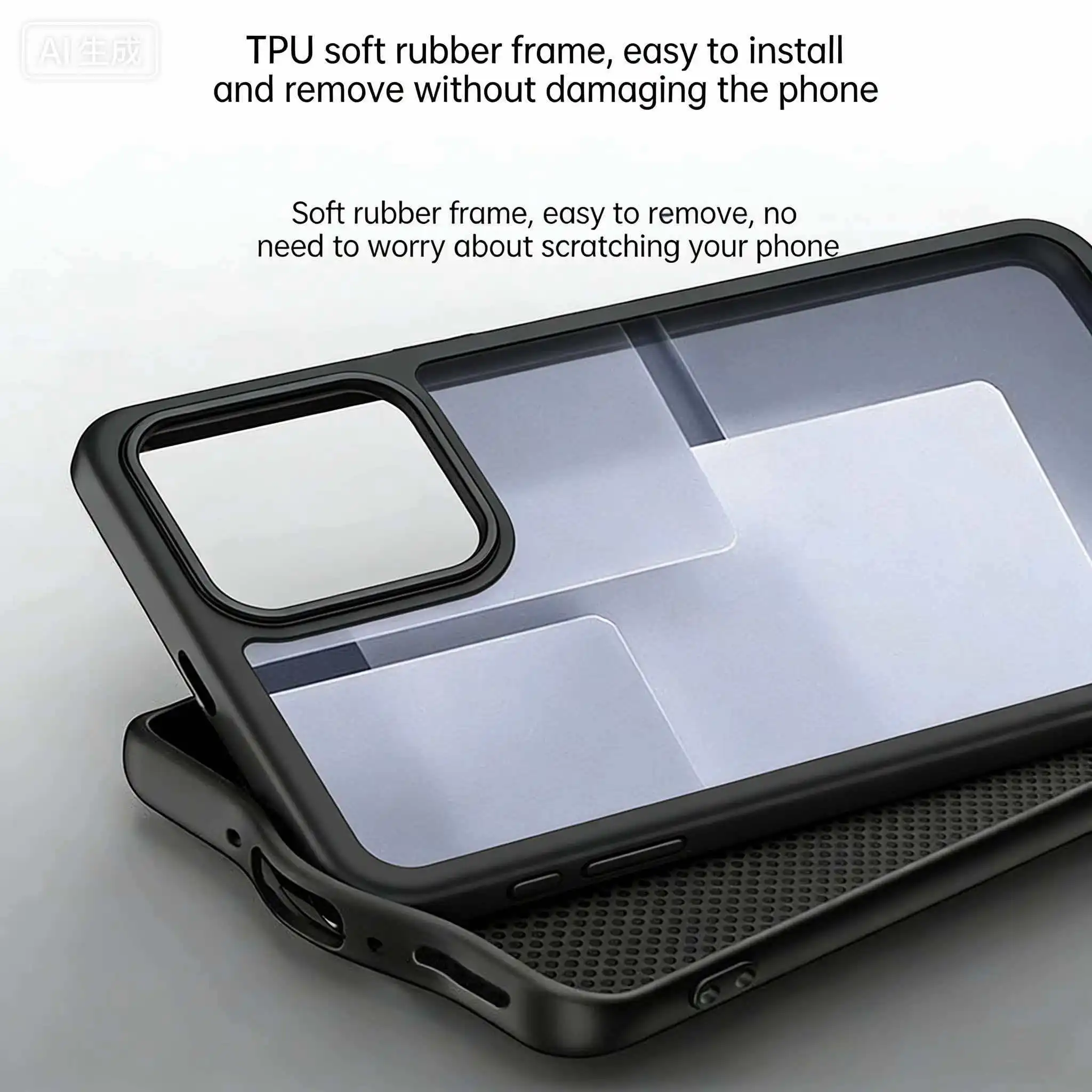 Premium PU Leather Case with Dual-Pigment Lens Protection and Full Camera Coverage