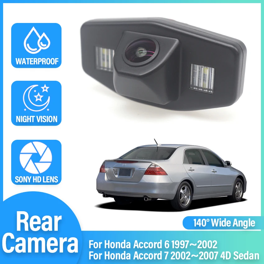 

CCD Full HD Fisheye Rear View Camera For Honda Accord 6 Accord 7 1997~2007 4D Sedan Car Reverse Parking Monitor Night Vision