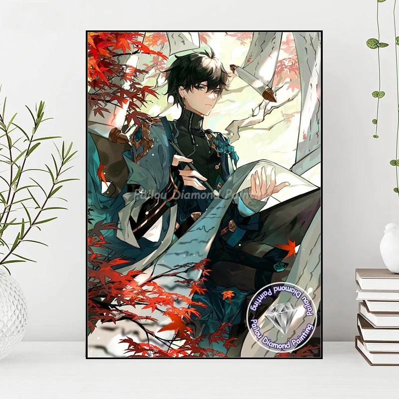 Honkai Star Rail Video Game Diamond Mosaic Painting Honkai Impact 3 Dan Heng Jing Yuan Photo Art Crystal Cross Stitch Home Decor