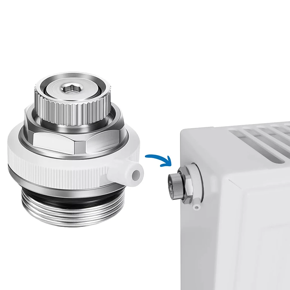 1/5 ชิ้นวาล์วไอเสียหม้อน้ำทองแดงอัตโนมัติเต็มรูปแบบวาล์วไอเสียความร้อน 1/2"ระบบห้องเย็นพัดลมชิมีเนีย 1