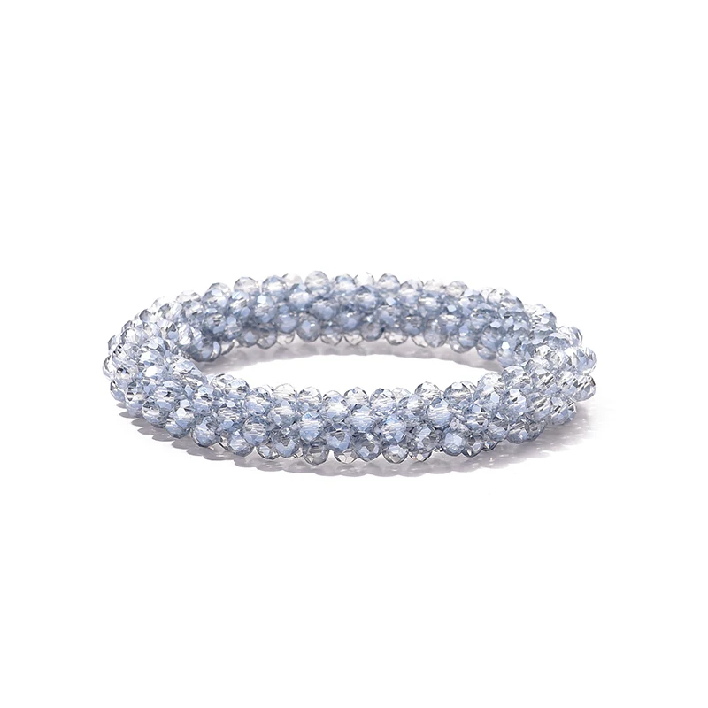 Bohemian Crystal Beaded Stretch Bracelet for Women - Vintage Boho Party Jewelry