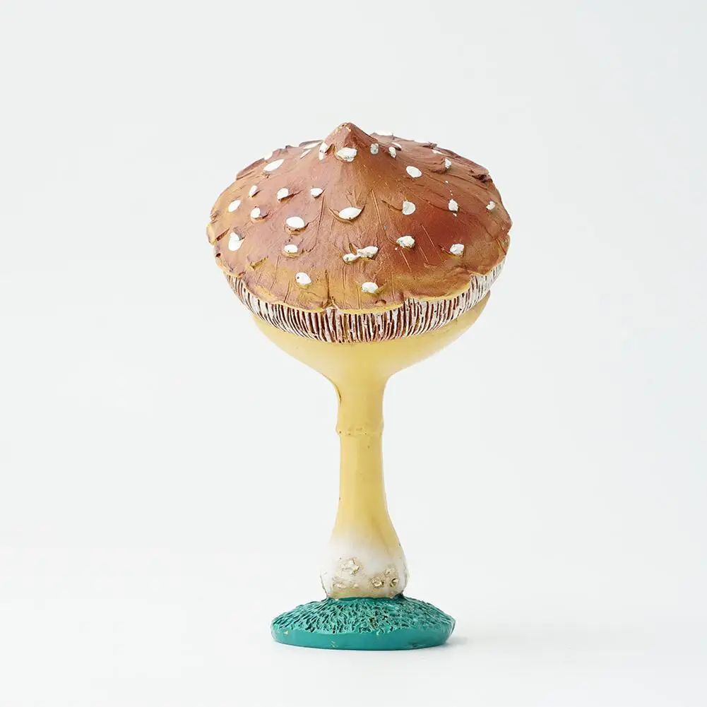 

Mushroom Statue Garden Ornaments Funny Human Face Mushroom Yard Lawn Outdoor Figurines Decoration Y5J4