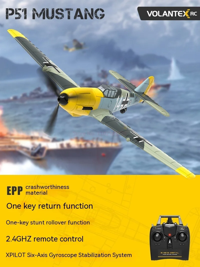Volantexrc Bf 109 4-ch Remote Control Airplane Ready To Fly For Beginners With Xpilot Stabilization System(761-11) Rtf Gift 6