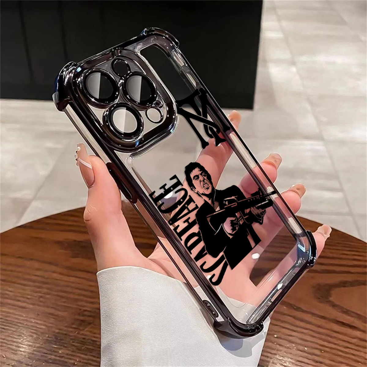 Scarface Shockproof Clear Armor Phone Case - iPhone 7 8 SE (3) Scarface Shockproof Clear Armor Phone Case - iPhone 7 8 SE (3)