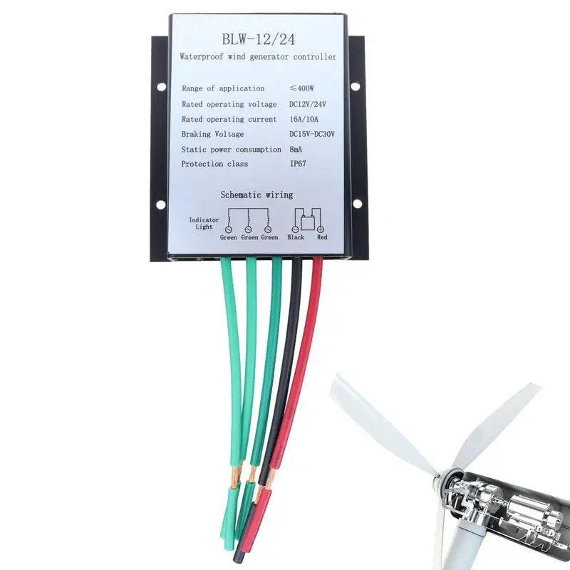 

Wind Power Regulator For Wind Generator IP67 Waterproof Wind Turbine Generator Charge Controller Regulator Efficient 400W