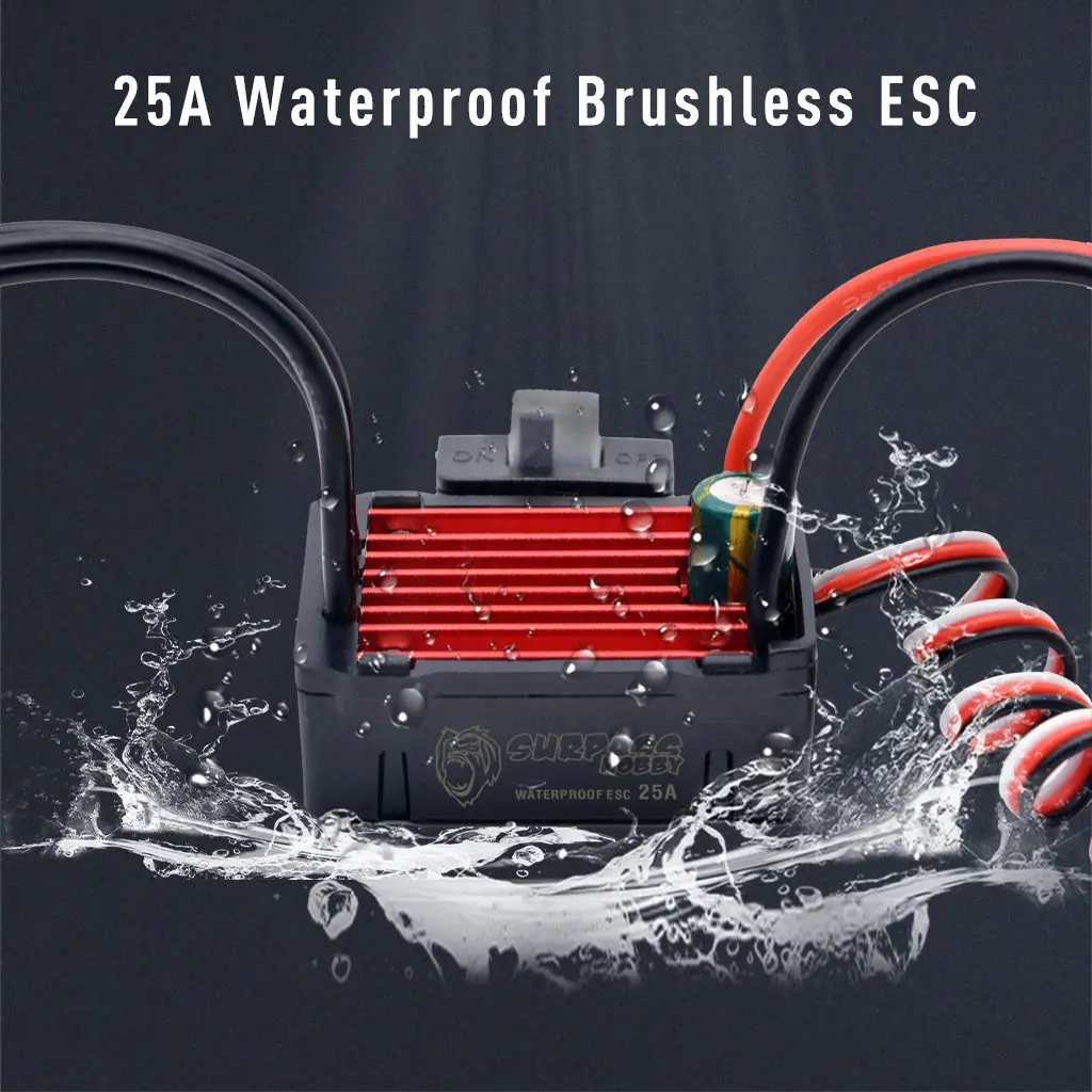 Surpass Hobby 2030 2040 2280KV 7200KV Brushless Motor 25A 35A Waterproof ESC For Wltoys Traxxas 1/18 1/20 RC Car Tru