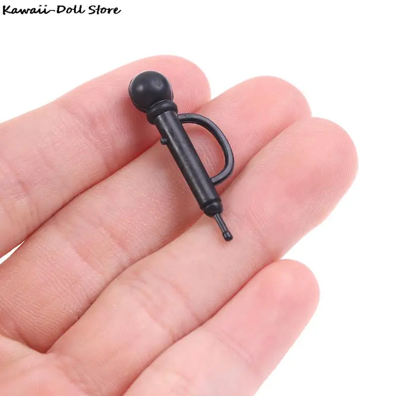 Cute Mini Plastic Microphone Model Dollhouse Miniature Furniture Accessories