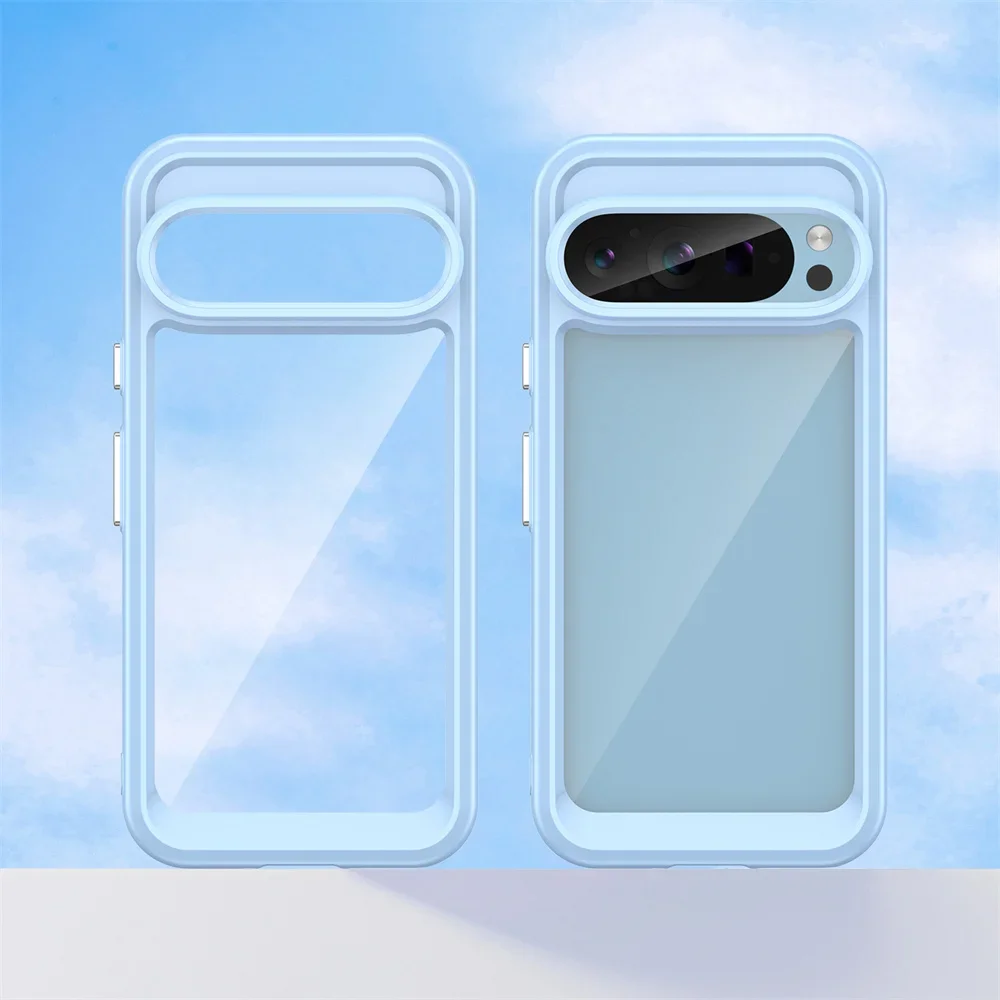 Vibrant Clear Acrylic Shockproof Case - Slim & Durable Design