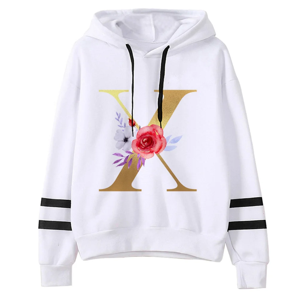 

Alphabet A-z hoodies women long sleeve top graphic gothic 90s sweatshirts women harajuku Hooded Shirt