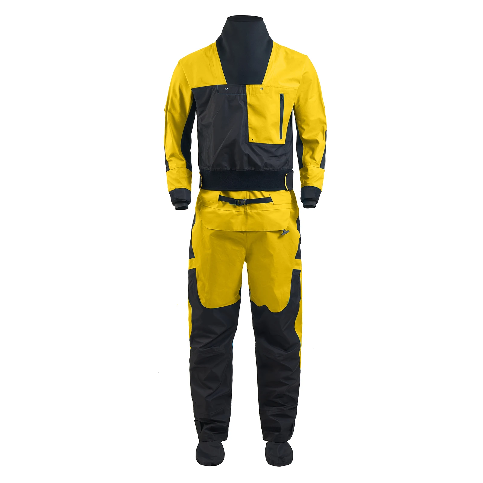 Traje deportivo para exteriores, ropa seca, cuello de látex, puño transpirable de tres capas, Material impermeable, kayak, surf, remo